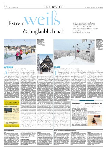 Tagesspiegel Telnice, Tagesspiegel Erzgebirge, Pressetext, Wintersport Erzgebirge, Altenberg, Winterwonderland, Tschechien