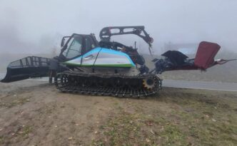 Pistenmaschine bereit für ihre Einsatz